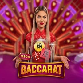 Mega Baccarat by Pragmatic Play, showcased at x3bets.gr.com – game logo