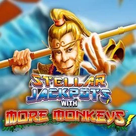 Stellar Jackpots with More Monkeys by Lightning Box Game, showcased at x3bets.gr.com – game logo